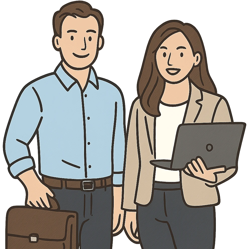 a pair of working parents emoji