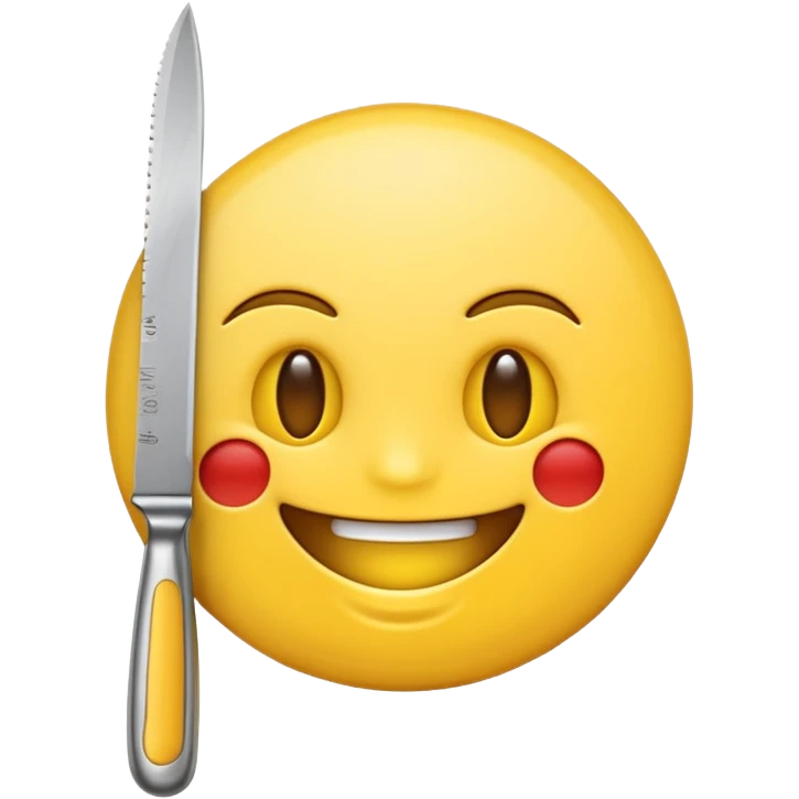 Emoji mit Messer emoji