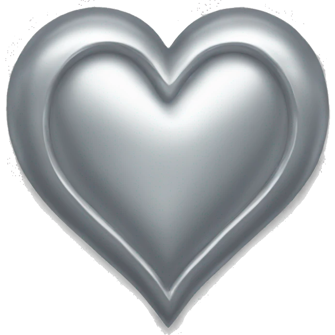 Silver Heart  emoji