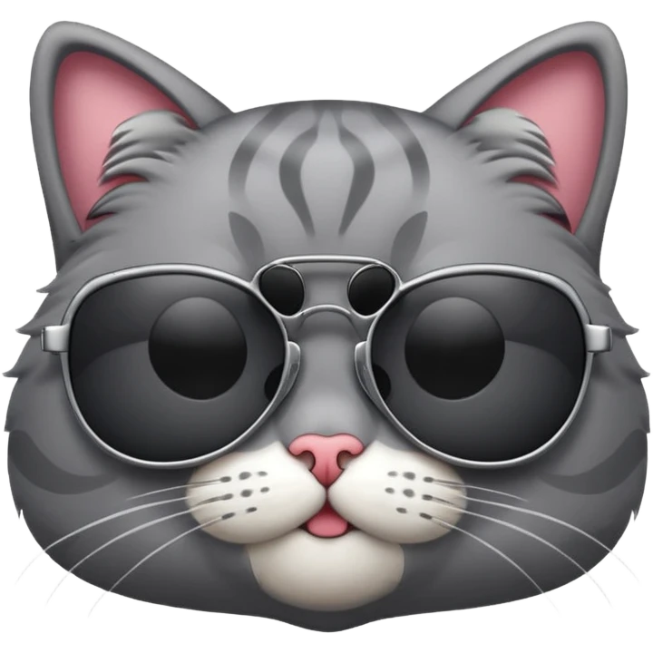 Cat wearing sunglasses emoji