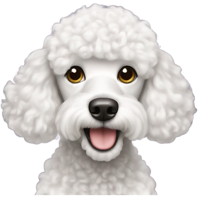 White poodle  emoji