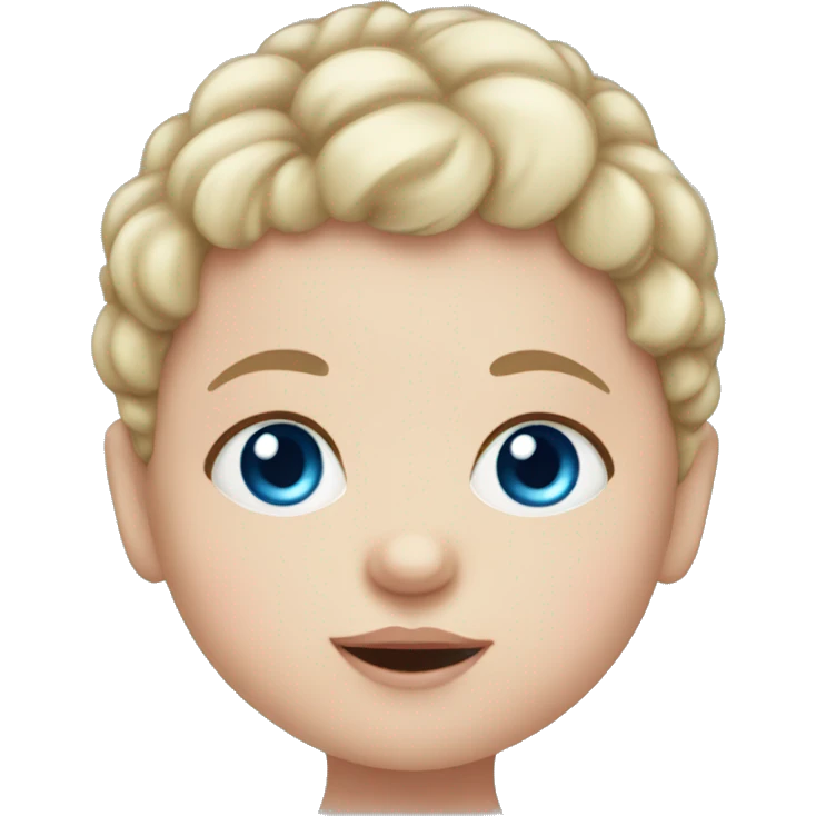 newborn baby daughter with blue eyes emoji