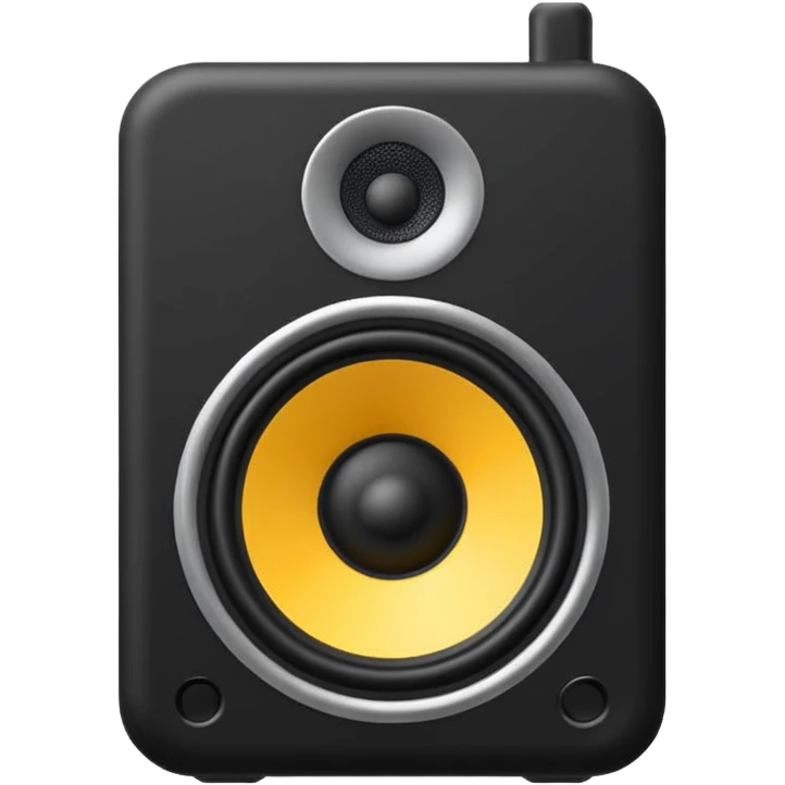 black speaker emoji
