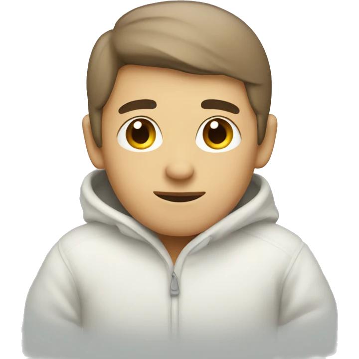 Cozy white emoji