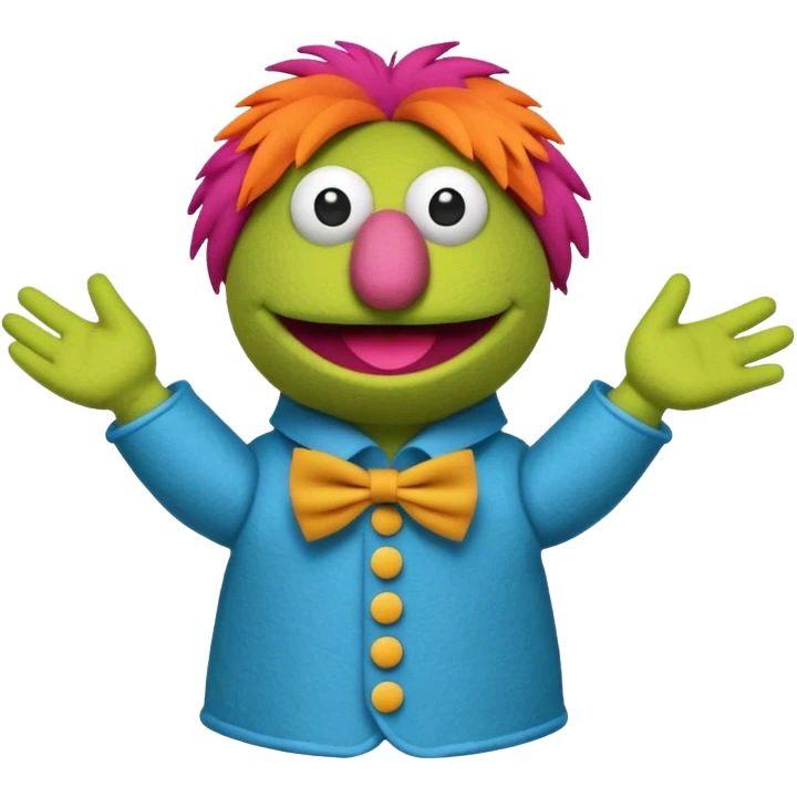 A Muppet style pupet emoji