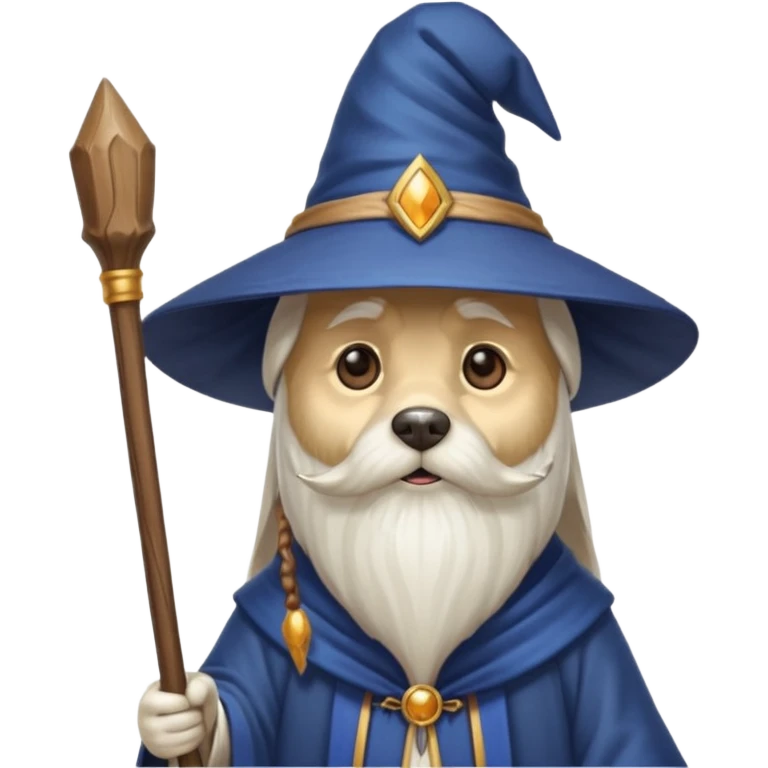 Dog wizard emoji