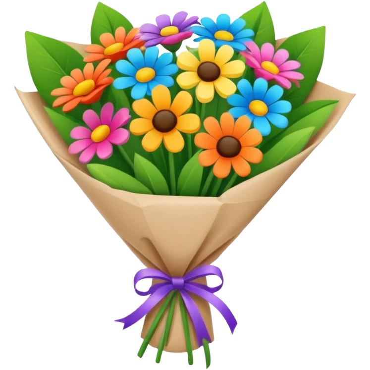 Bouquet Flower Wrap emoji