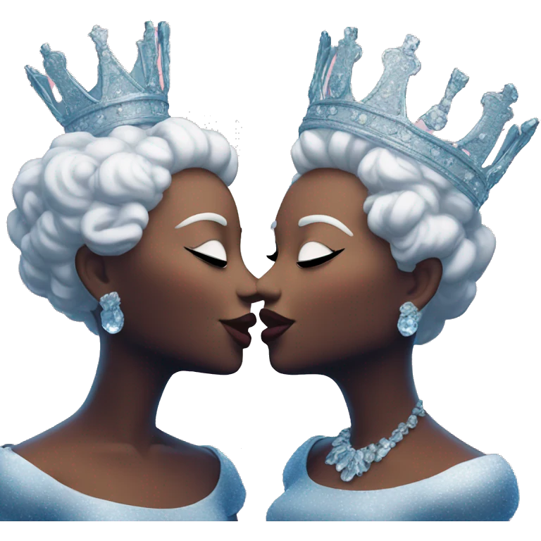 2 queens kissing emoji