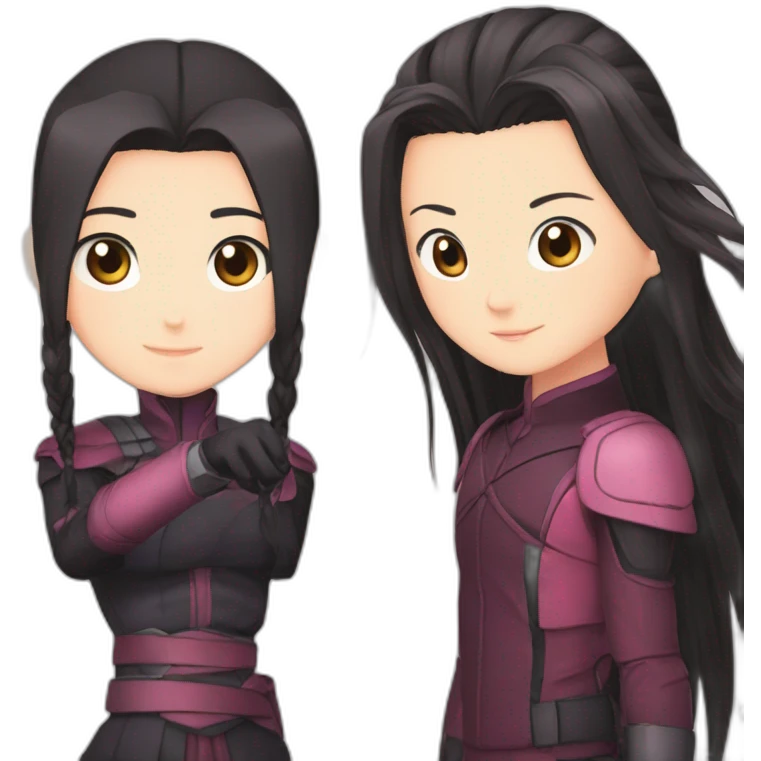 Nezuko et kanao emoji