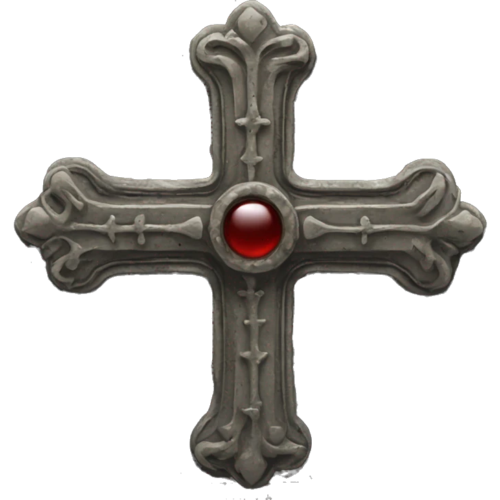 gothic symmetrical relic cross emoji