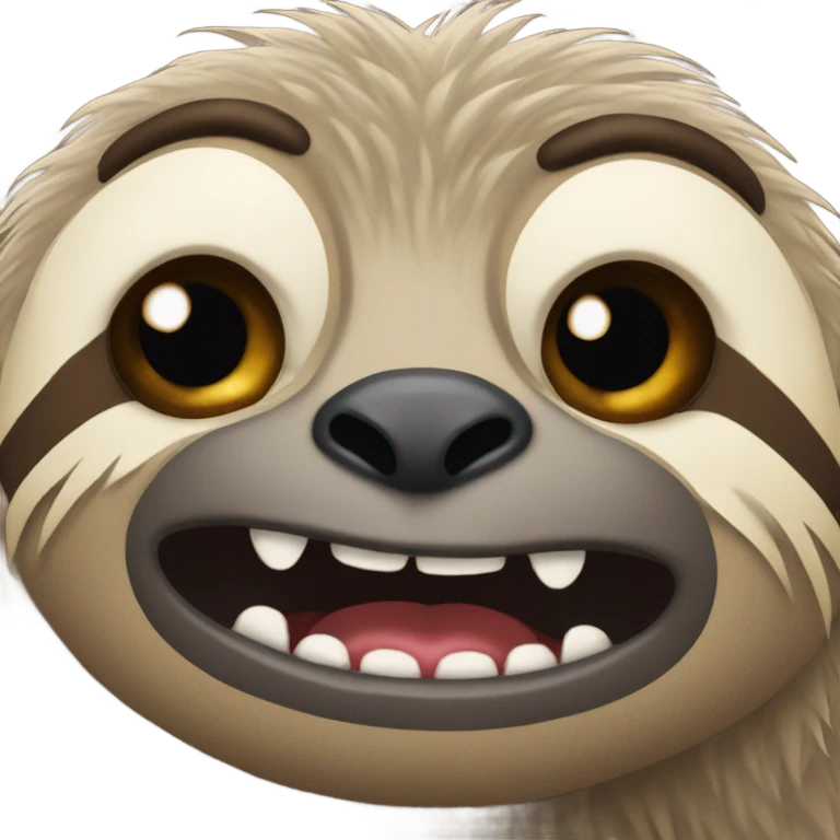 angry sloth emoji