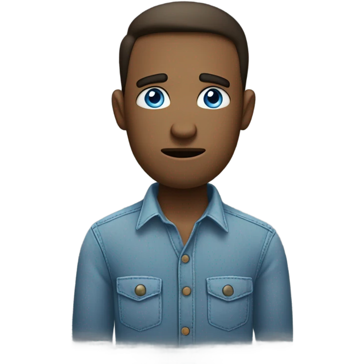 Blue eyed guy who works hard but is still a loser emoji