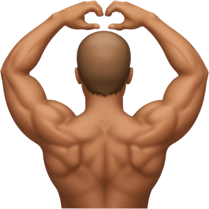 Man with back arched emoji