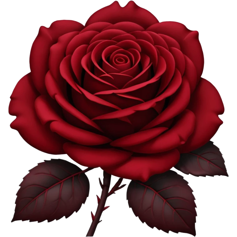 Black rose emoji