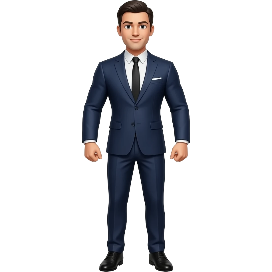 business man with strong arms emoji