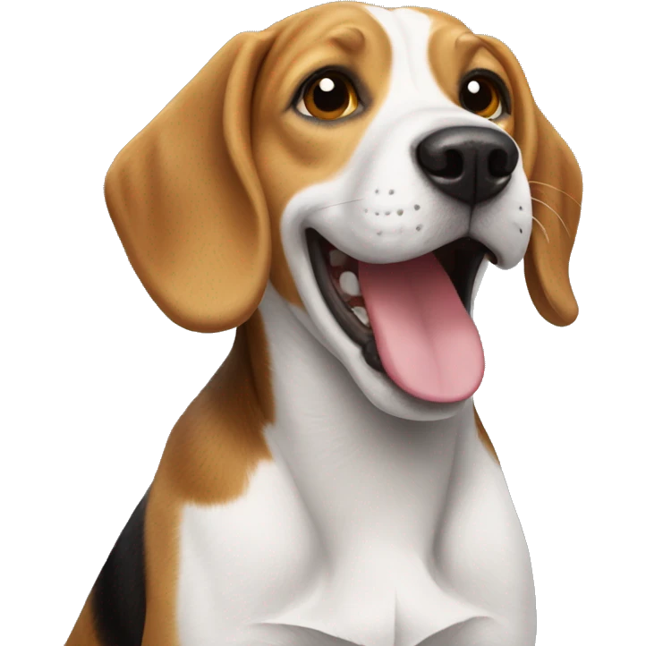 happy beagle emoji