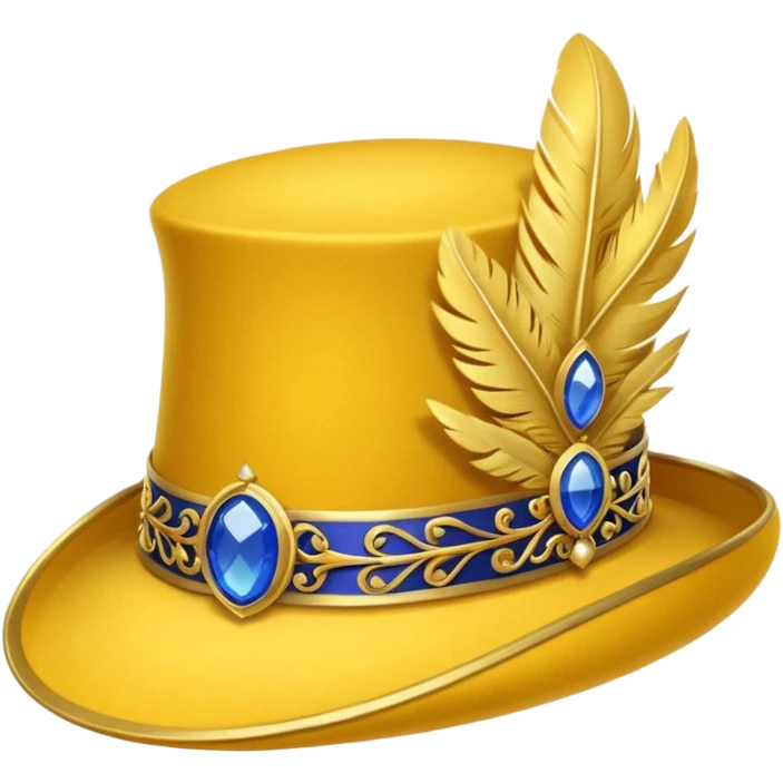 royal yellow hat emoji