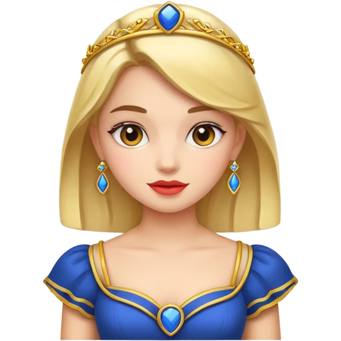 very fancy girl european emoji