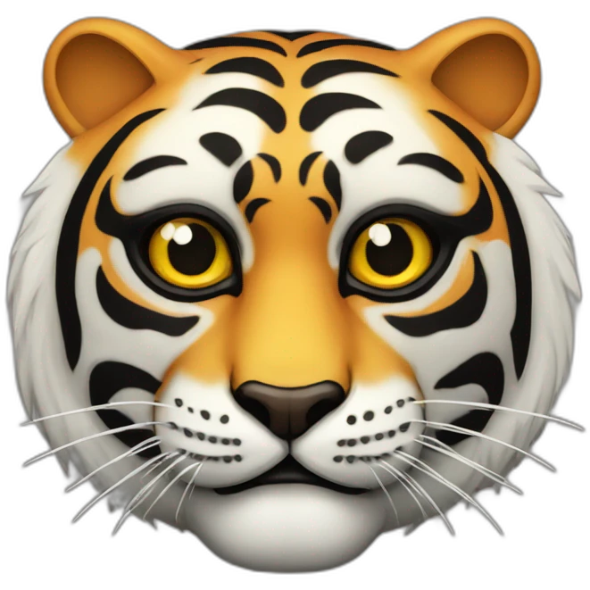 yin yang tiger Japanese mask emoji