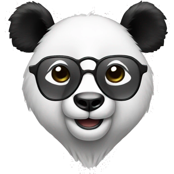 Panda with glasses emoji