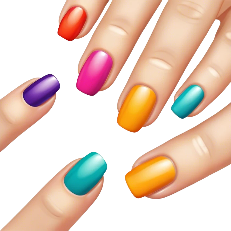 Uñas esmaltes  emoji