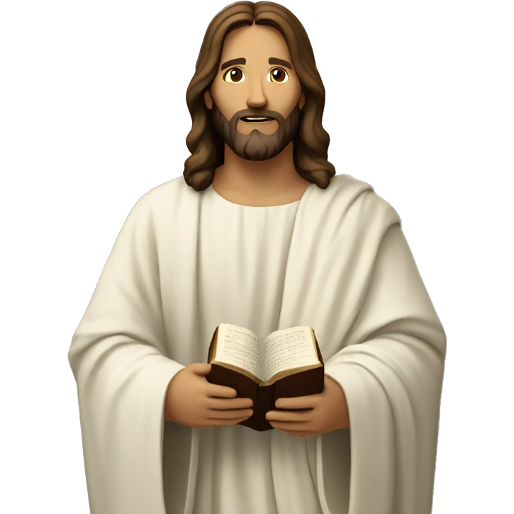 Jesus with a Bible  emoji