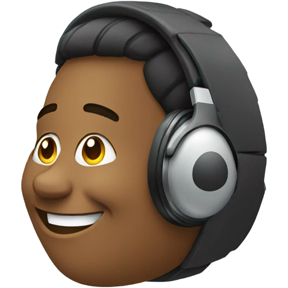 emoji with headphones  emoji