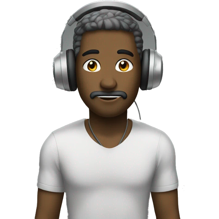 Quai with headphone emoji