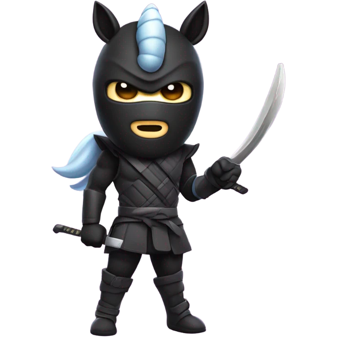Ninja unicorn emoji
