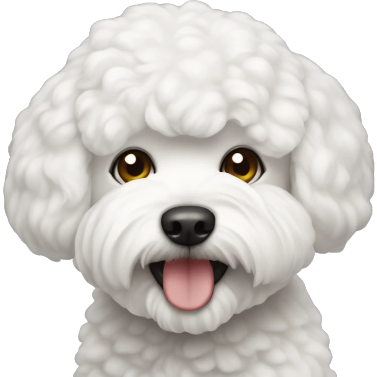 Un perro bichon maltés emoji