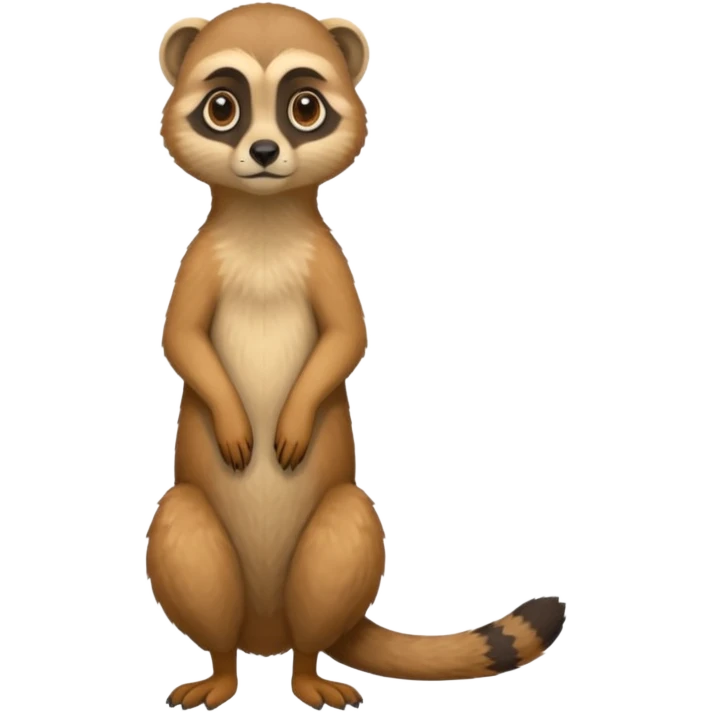 a suricate sitanding up, no background emoji