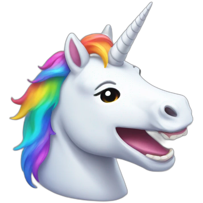 rgb unicorn laughing emoji
