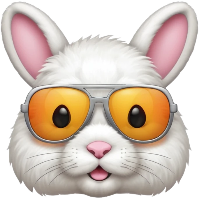 Bunny with sun glasses  emoji