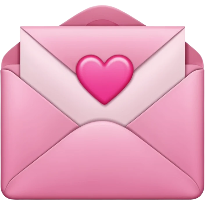 Pink love letter  emoji