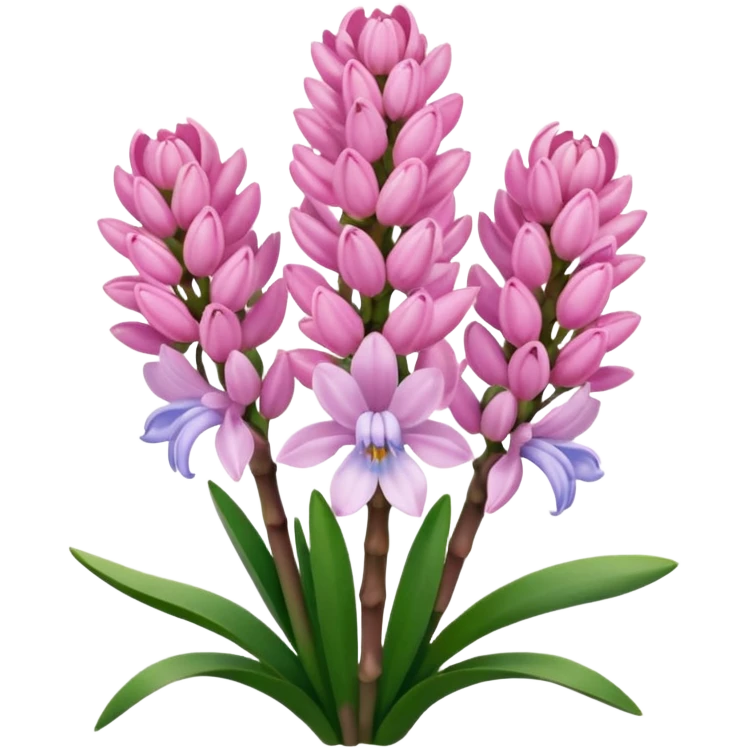 Pink hyacinth emoji