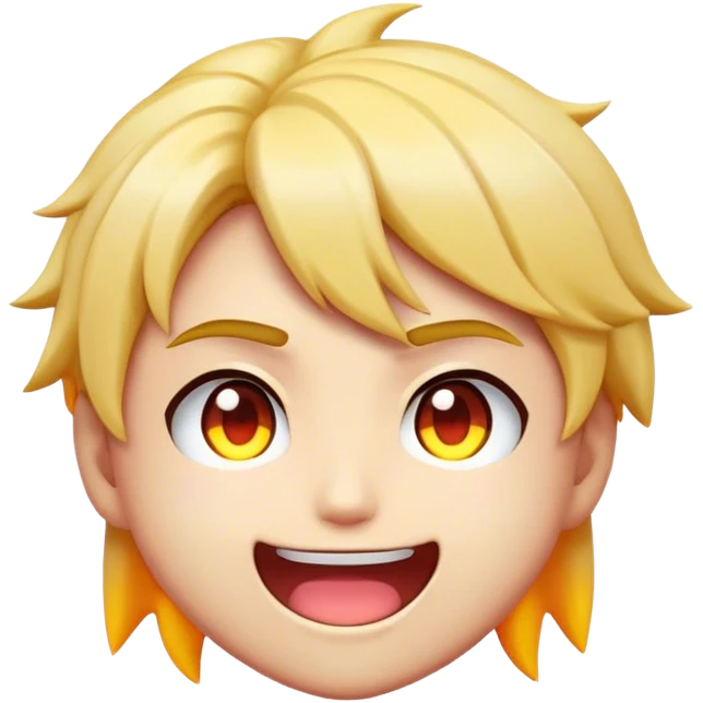 Cinematic Realistic Anime Pop Culture Emoji, featuring a dynamic, stylized portrayal of iconic anime characters rendered with vibrant textures and energetic, colorful lighting. emoji