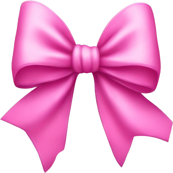 Big pink bow emoji