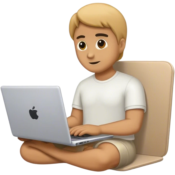 man with laptop on the scene emoji