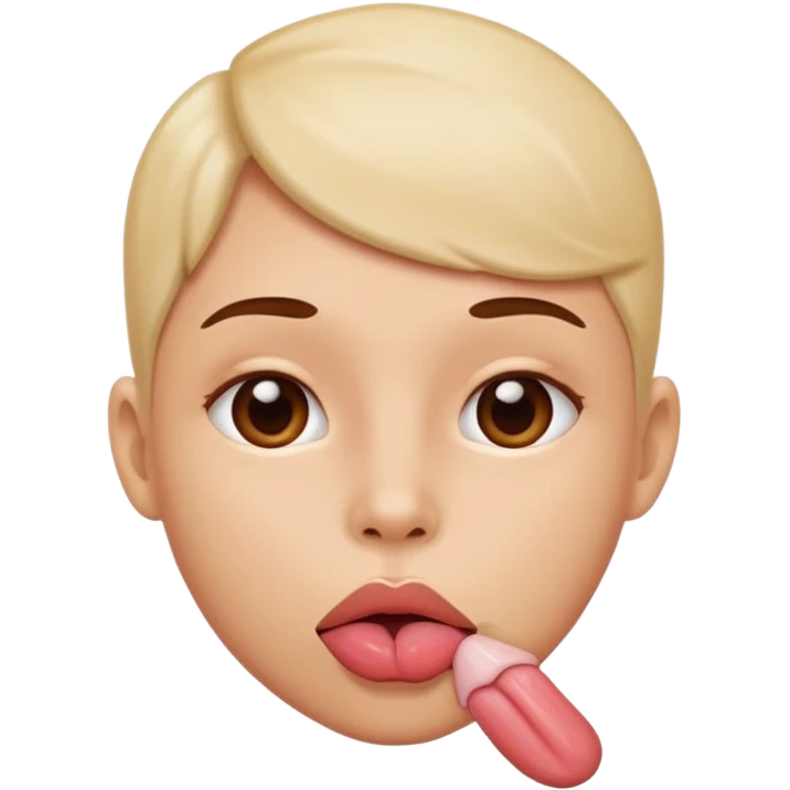Sexy tongue 😏 emoji