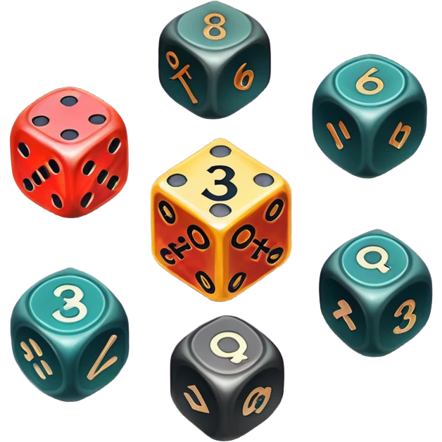 Baldur's Gate 3 dice and game icons emoji