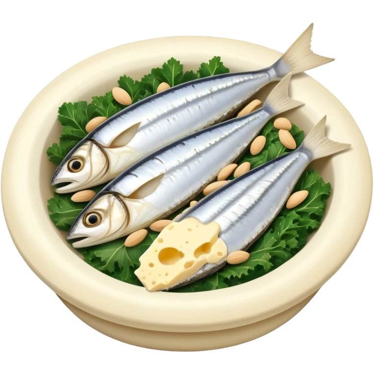 A glowing white bone surrounded by calcium-rich foods: sardines, yogurt, aged cheese, sesame seeds, almonds and kale emoji