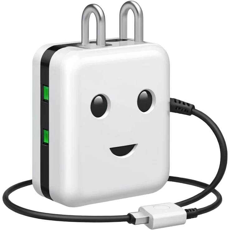Electric phone charger  emoji