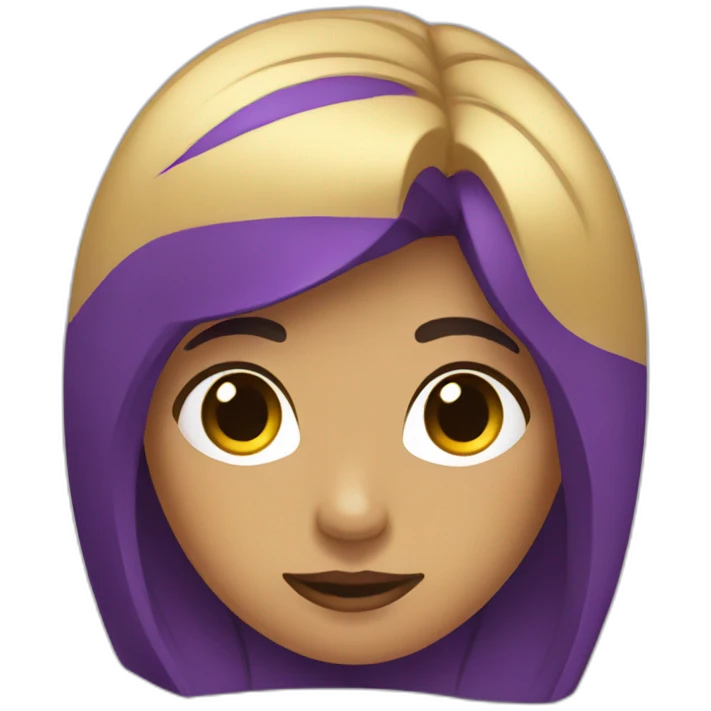 Pensée violette emoji