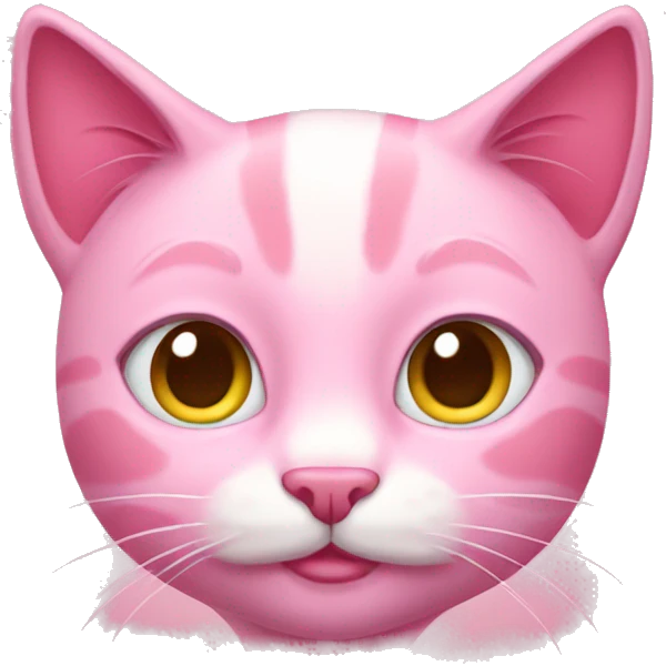 Pink cat  emoji