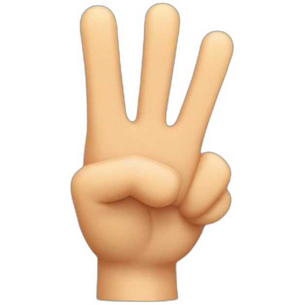 Thumb up, five fingers emoji