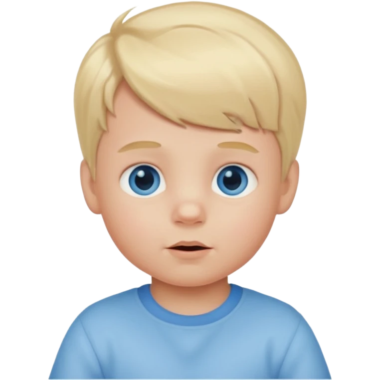 Blond hair blue eyed baby boy emoji