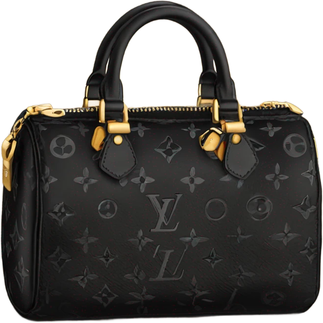 small all black louis vuitton purse emoji