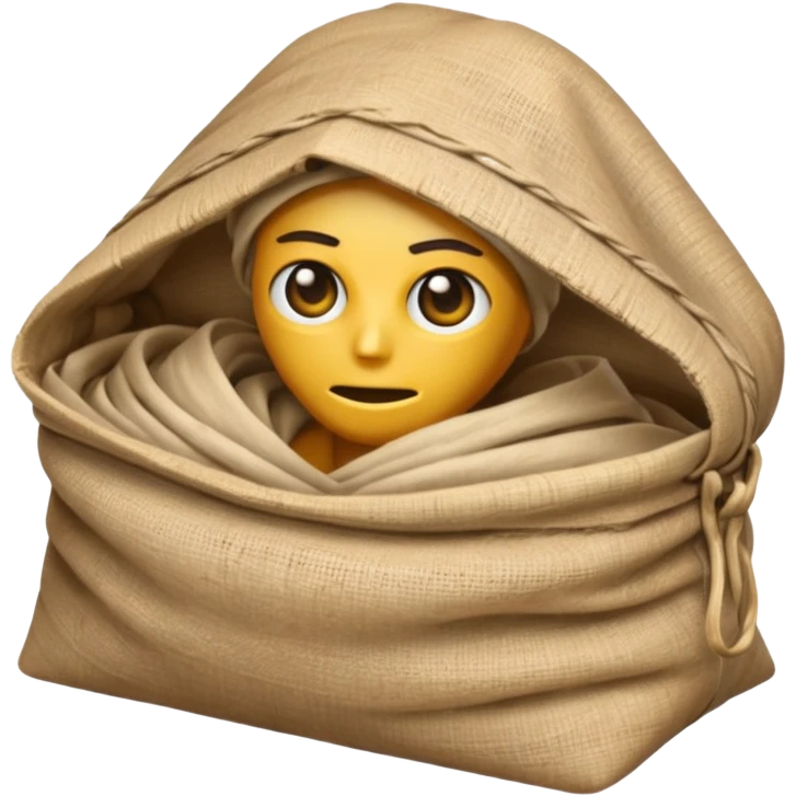 мумія в мішку emodji emoji