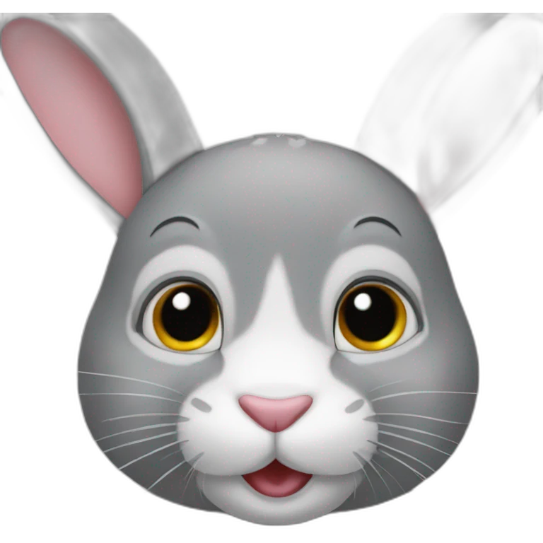 grey belier rabbit emoji