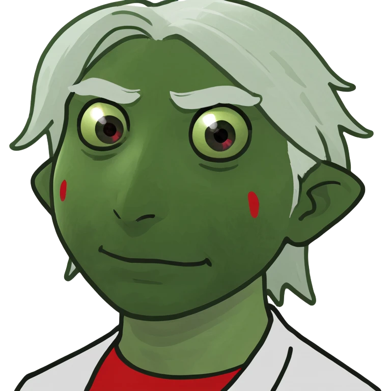 Albinos with white hair and red eyes  emoji